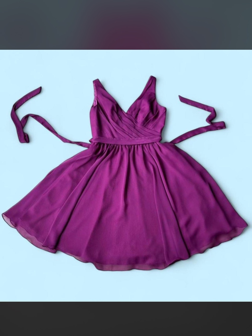 Kennedy Blue Orchid Party Dress w Tie Waist